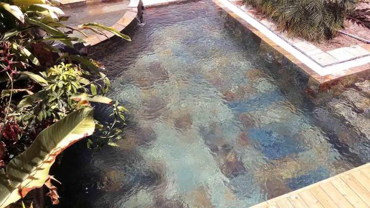 Des professionnels de la construction de piscine en pierre naturelle à L'Étang-Salé